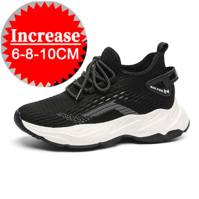 2026 Summer Men's Thick-Sole Breathable Sports Casual Sneakers - White Trainers with Height-Enhancing Design for Students.
2026 Summer Men's Thick-Sole Breathable Sports Casual Sneakers - White Trainers with Height-Enhancing Design for Students.