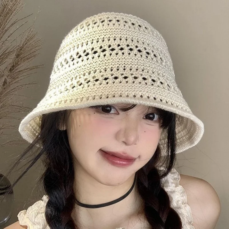Trendy Summer Hollow Knitted Fisherman Hat UV Sun Protection Straw Bucket Hat Breathable Beach Visor Cap Wide Brim Sun Hat
Trendy Summer Hollow Knitted Fisherman Hat UV Sun Protection Straw Bucket Hat Breathable Beach Visor Cap Wide Brim Sun Hat