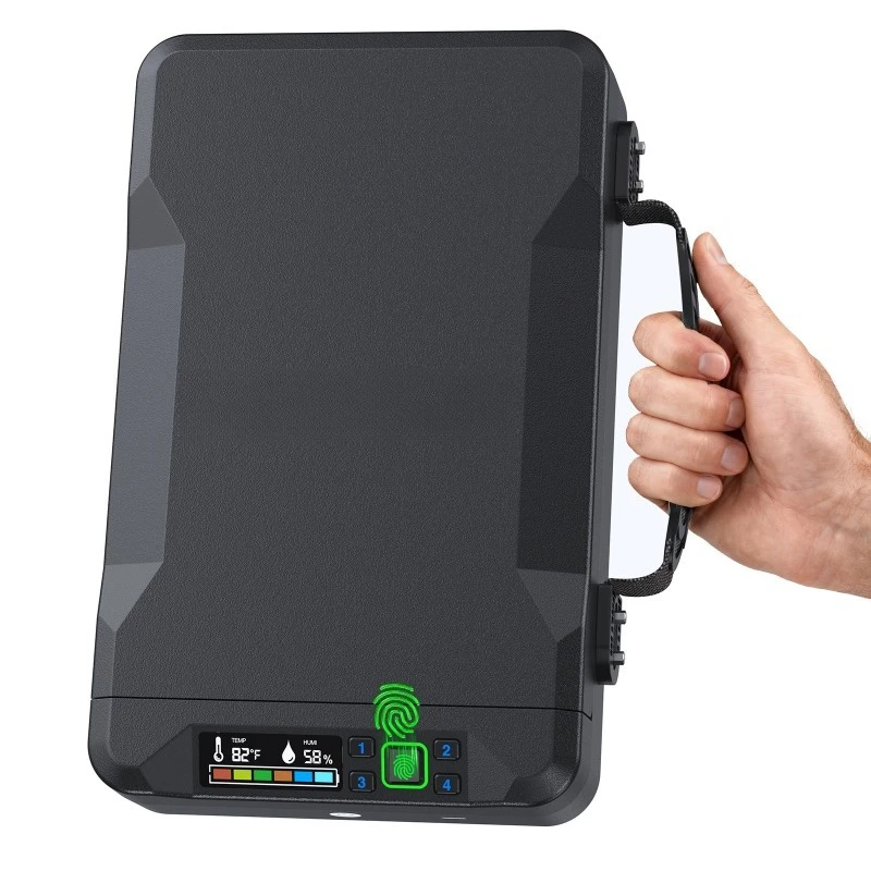 Smart Fingerprint Handgun Safe for Home Car Use Alloy Steel Security Box with Digital Lock
Smart Fingerprint Handgun Safe for Home Car Use Alloy Steel Security Box with Digital Lock