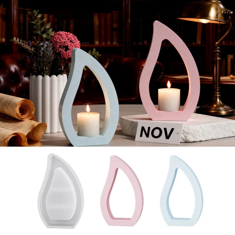 Diy Water Drop Candle Holder Epoxy Mold Creative Home Decoration Plaster Ornament Silicone Mold
Diy Water Drop Candle Holder Epoxy Mold Creative Home Decoration Plaster Ornament Silicone Mold