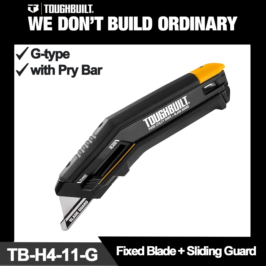 TOUGHBUILT Фиксированное лезвие + скользящая защита G-типа может вместить 5-лезвийный универсальный нож TB-H4-11-G
TOUGHBUILT Фиксированное лезвие + скользящая защита G-типа может вместить 5-лезвийный универсальный нож TB-H4-11-G