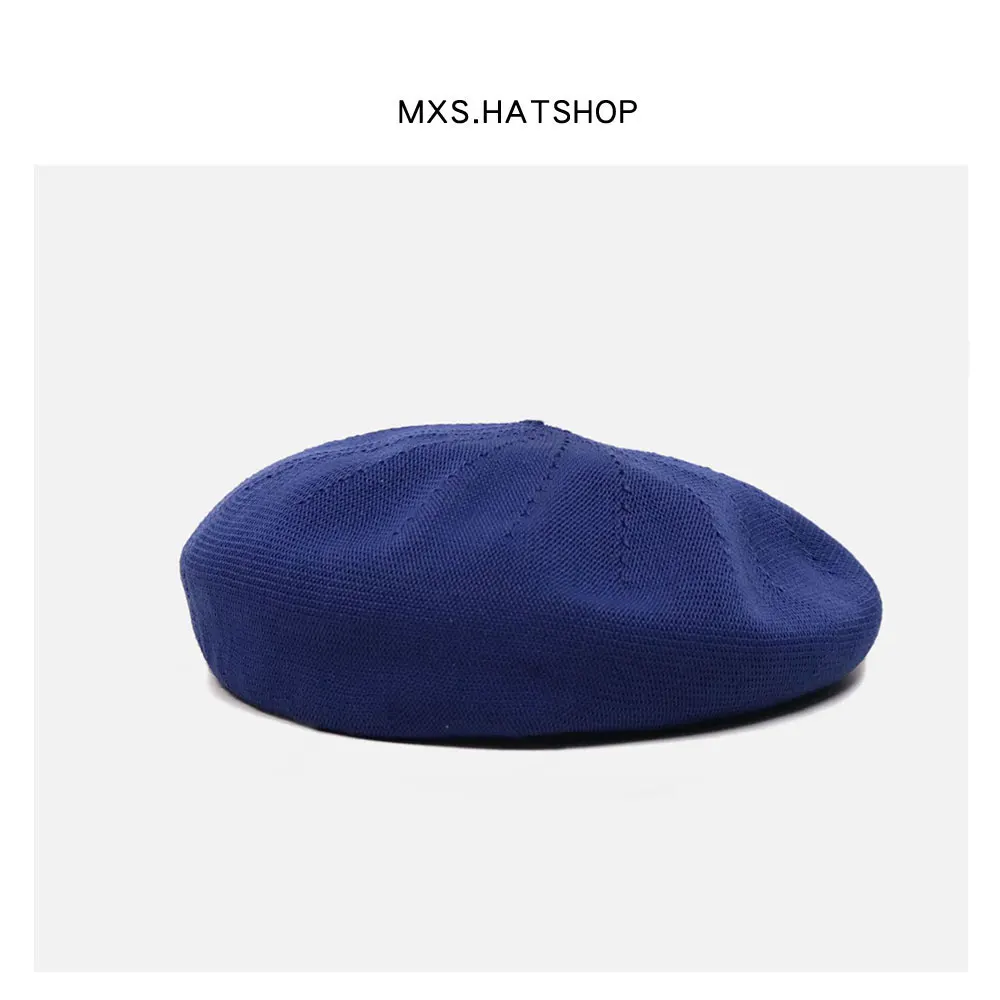 Spring Summer Thin Breathable Beret Hat Women's Versatile Blue Painter Cap Retro Fashion Bouffant Hat Casual Cotton round Top
Spring Summer Thin Breathable Beret Hat Women's Versatile Blue Painter Cap Retro Fashion Bouffant Hat Casual Cotton round Top