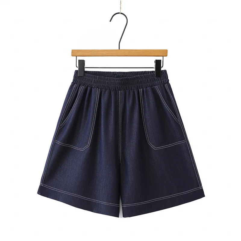 Curve Friendly Lyocell Denim Shorts Women High Waist Stretch Waist Wide Leg Capri Pants Summer Cool Plus Size 8618
Curve Friendly Lyocell Denim Shorts Women High Waist Stretch Waist Wide Leg Capri Pants Summer Cool Plus Size 8618