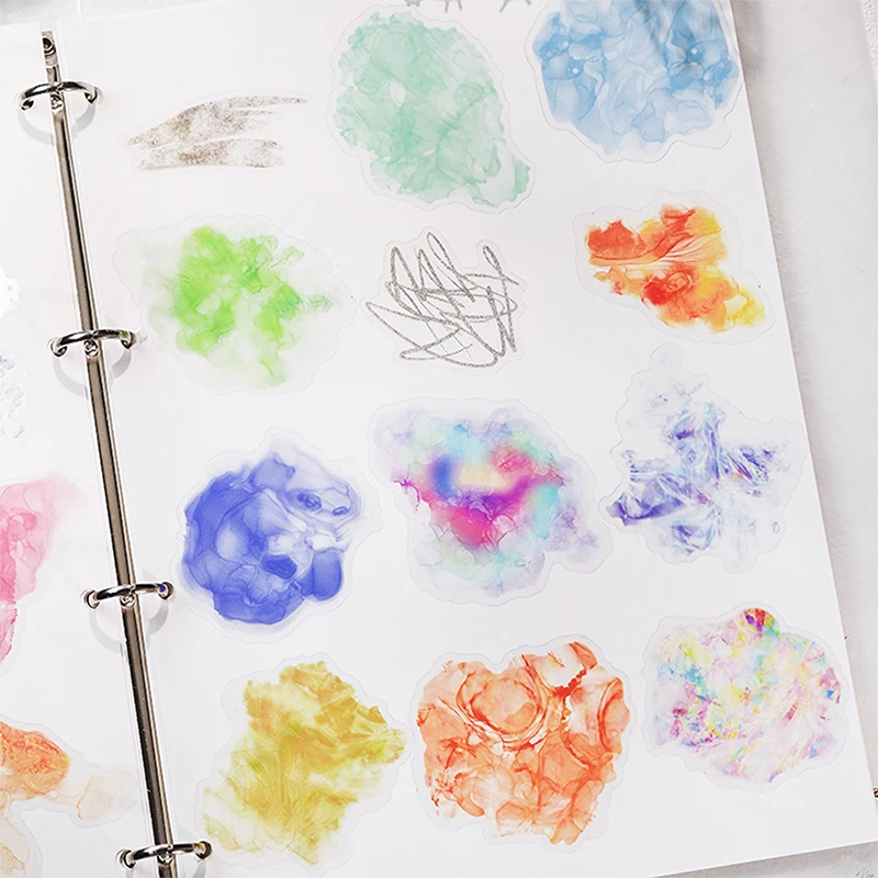 12pcs Color Ink PET Sticker Pack Masking Watercolor Painting Decorative Adhesive Sticker Scrapbooking Journal Aesthetic Statione
12pcs Color Ink PET Sticker Pack Masking Watercolor Painting Decorative Adhesive Sticker Scrapbooking Journal Aesthetic Statione