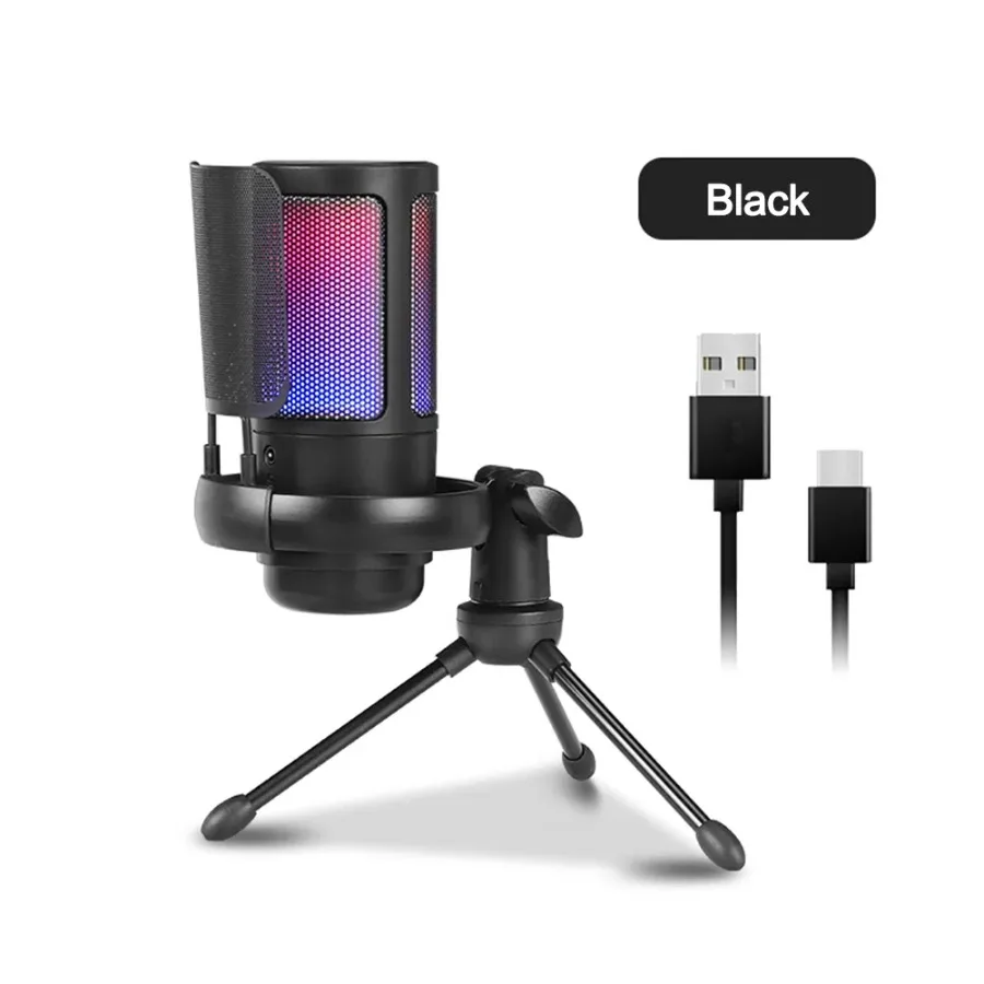Игровой USB-микрофон для ПК PS5, конденсаторный микрофон с быстрым отключением звука, RGB-индикатором, штатив, подставка, поп-фильтр, крепление на ударо, контроль усиления f
Игровой USB-микрофон для ПК PS5, конденсаторный микрофон с быстрым отключением звука, RGB-индикатором, штатив, подставка, поп-фильтр, крепление на ударо, контроль усиления f