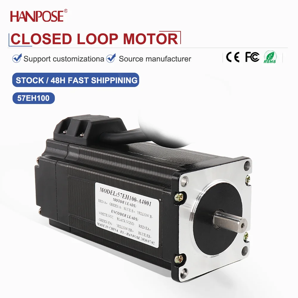 closed-loop stepper motor NEMA23 57EH100 4.0A 2.8V real-time coordinate reading, no step loss, stable operation
closed-loop stepper motor NEMA23 57EH100 4.0A 2.8V real-time coordinate reading, no step loss, stable operation