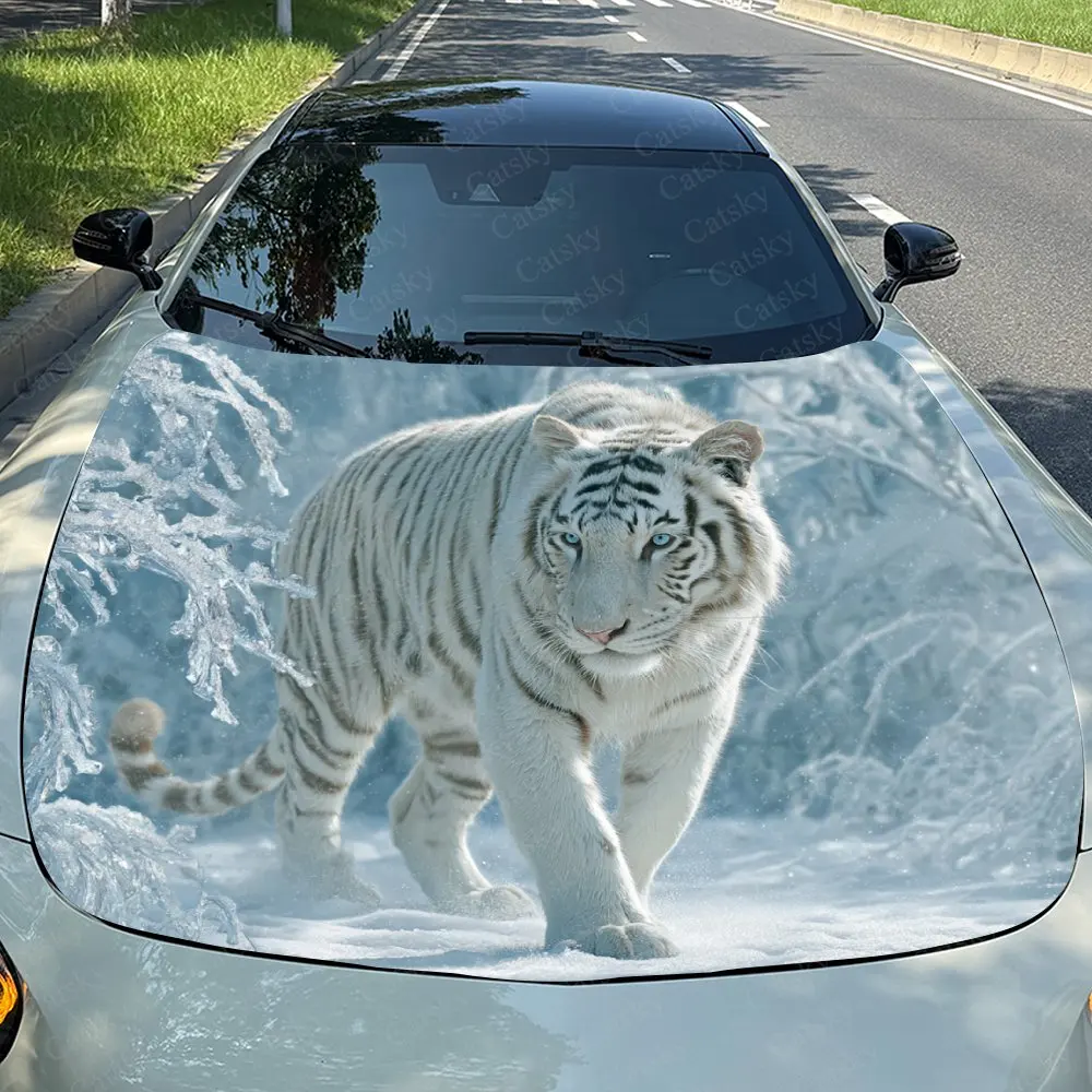 Ice And Snow White Tiger Car Hood Decal, Durable Self-Adhesive PVC Sticker, Waterproof And Scratch-resistant Car Vinyl Wrap
Ice And Snow White Tiger Car Hood Decal, Durable Self-Adhesive PVC Sticker, Waterproof And Scratch-resistant Car Vinyl Wrap