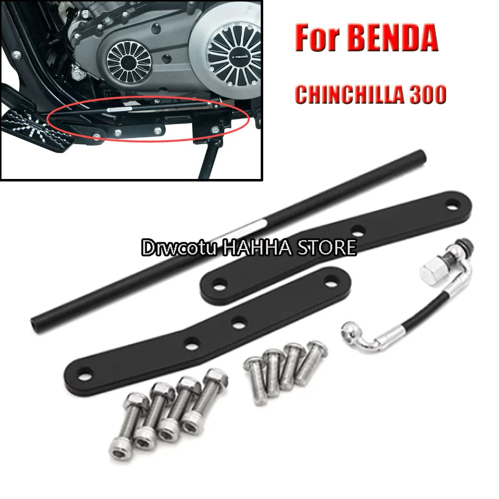 For Benda CHINCHILLA300 Motorcycle Modified Front Foot Pedal Support Forward Moving Bracket Assembly