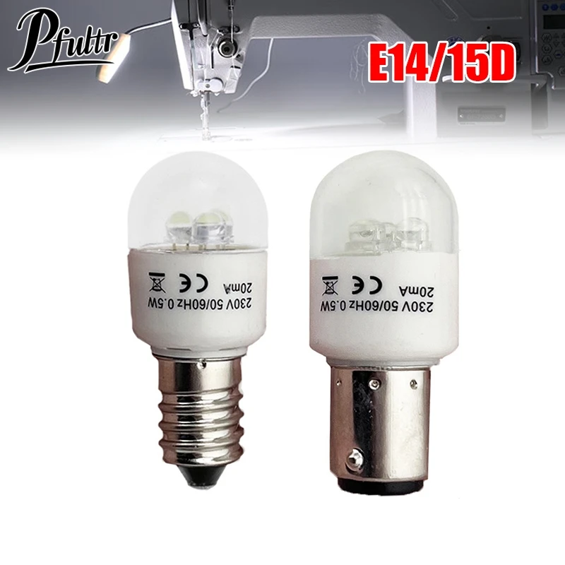 1Pcs 15D/E14 Practical Sewing LED Bulb Light Illuminate 0.5W 50/60Hz 230V Lamp Household Replace Sewing Machine Bulbs
1Pcs 15D/E14 Practical Sewing LED Bulb Light Illuminate 0.5W 50/60Hz 230V Lamp Household Replace Sewing Machine Bulbs