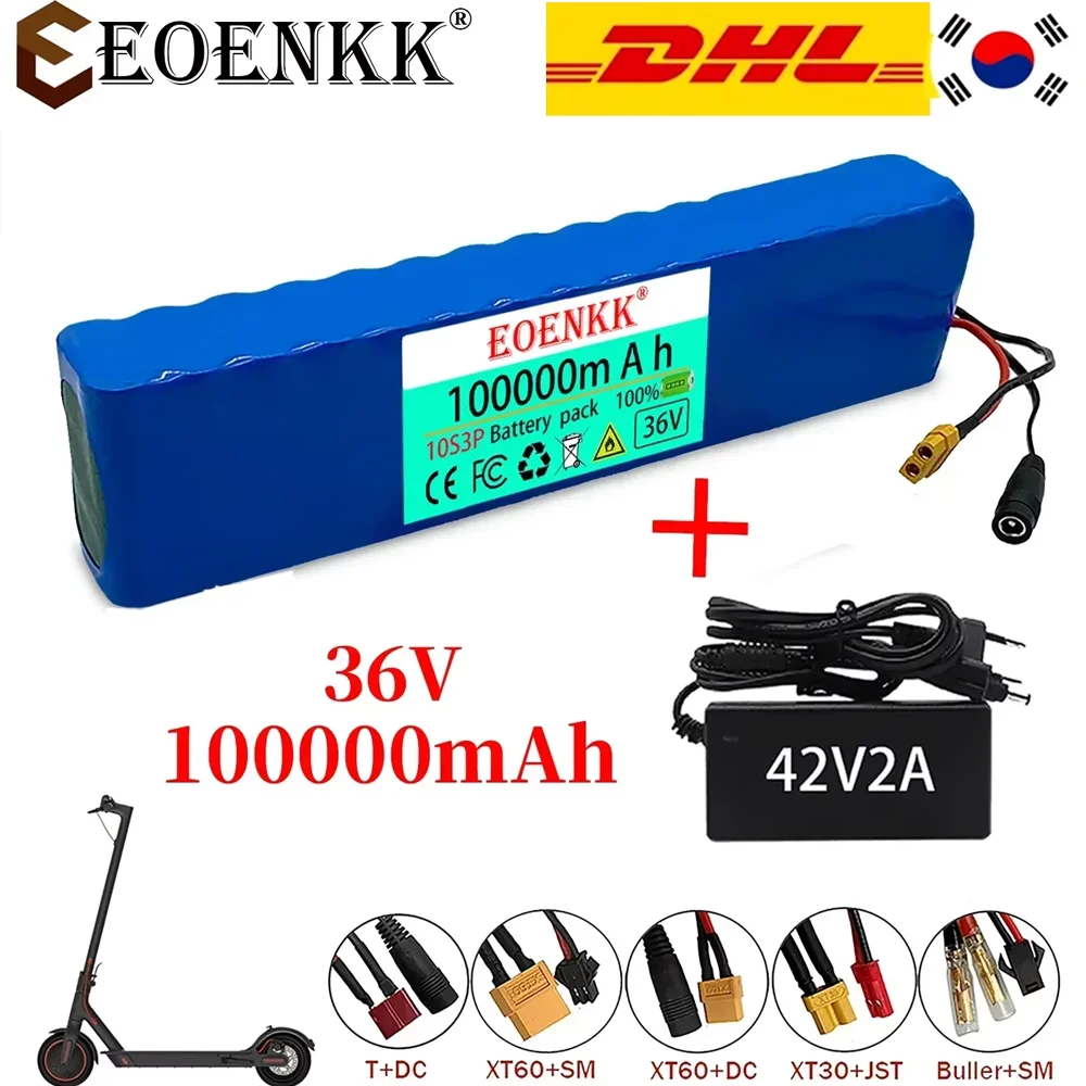 EOENKK 10S3P 36V 100Ah 18650 Rechargeable Lithium Battery Pack 1000W Power with BMS
EOENKK 10S3P 36V 100Ah 18650 Rechargeable Lithium Battery Pack 1000W Power with BMS