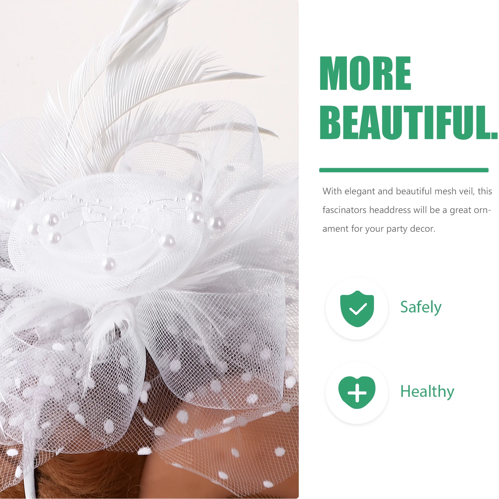 Wedding Hair Accessories Mesh Veil Fascinators Headdress Tea Party Hat Lace Headpiece Ladies Hairstyle Decor 
Wedding Hair Accessories Mesh Veil Fascinators Headdress Tea Party Hat Lace Headpiece Ladies Hairstyle Decor