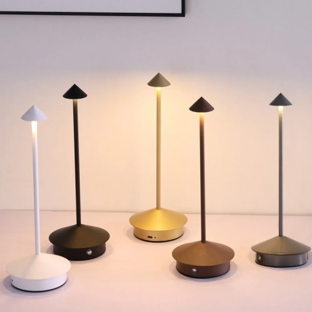 Creative Cone Head Design LED Table Lamp Touch Control Dimming Retro Desk Lamp Portable Creative Atmosphere Lamp Bedroom Desk
Creative Cone Head Design LED Table Lamp Touch Control Dimming Retro Desk Lamp Portable Creative Atmosphere Lamp Bedroom Desk