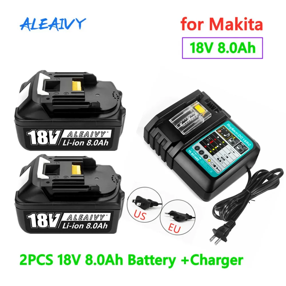 Аккумуляторная батарея BL1860, 18 в, 8000 мАч, литий-ионная батарея для Makita 18 в, 8 Ач, BL1850, BL1880, BL1860B, LXT400
Аккумуляторная батарея BL1860, 18 в, 8000 мАч, литий-ионная батарея для Makita 18 в, 8 Ач, BL1850, BL1880, BL1860B, LXT400