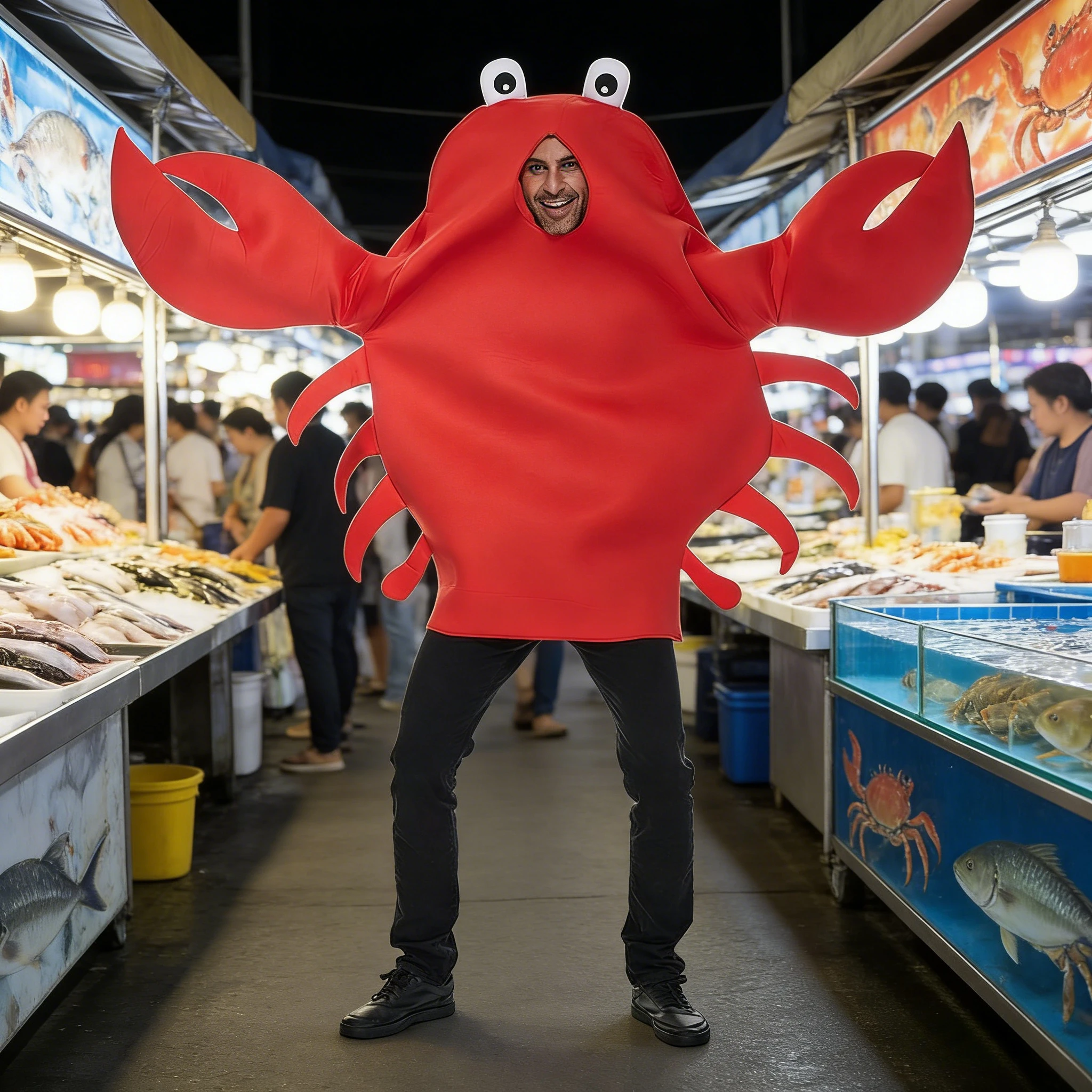 Adults Funny Red Crab Cosplay Costume Giant Seafood Foam Clothing for Stage Performance Halloween Ocean-Themed Party Roleplay
Adults Funny Red Crab Cosplay Costume Giant Seafood Foam Clothing for Stage Performance Halloween Ocean-Themed Party Roleplay