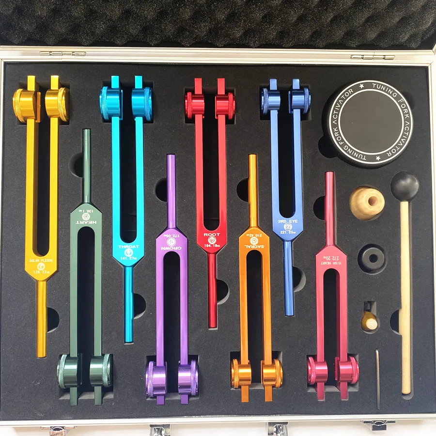 Colorful om yoga tuning fork set CHAKRA TUNING FORK tuning fork beauty tray
Colorful om yoga tuning fork set CHAKRA TUNING FORK tuning fork beauty tray