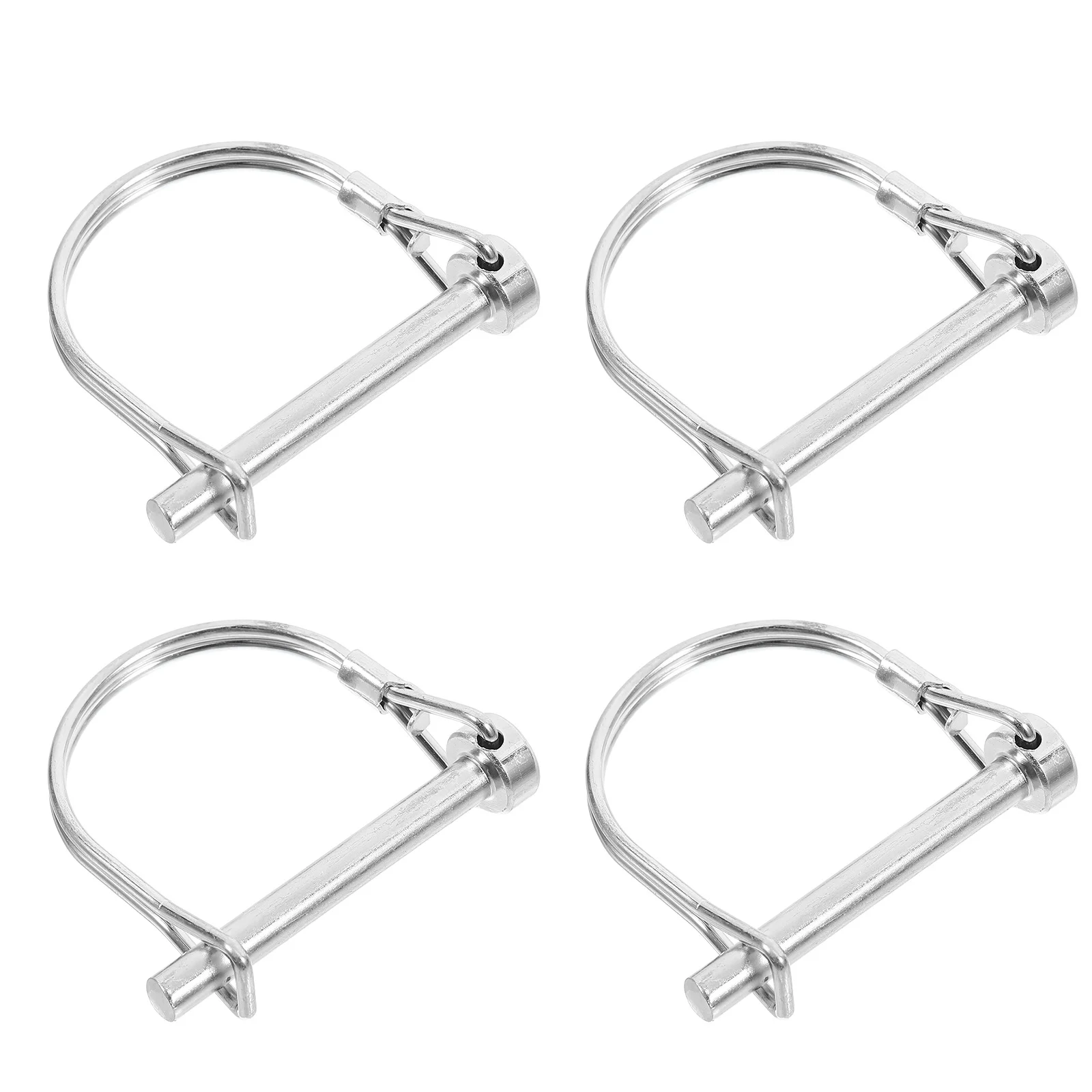 4Pcs Round Wire Lock Pin Heavy Duty Trailer Coupler Pin M6x50mm Reliable Trailer Hitch Lock Secure Coupler Clip for Tow 
4Pcs Round Wire Lock Pin Heavy Duty Trailer Coupler Pin M6x50mm Reliable Trailer Hitch Lock Secure Coupler Clip for Tow