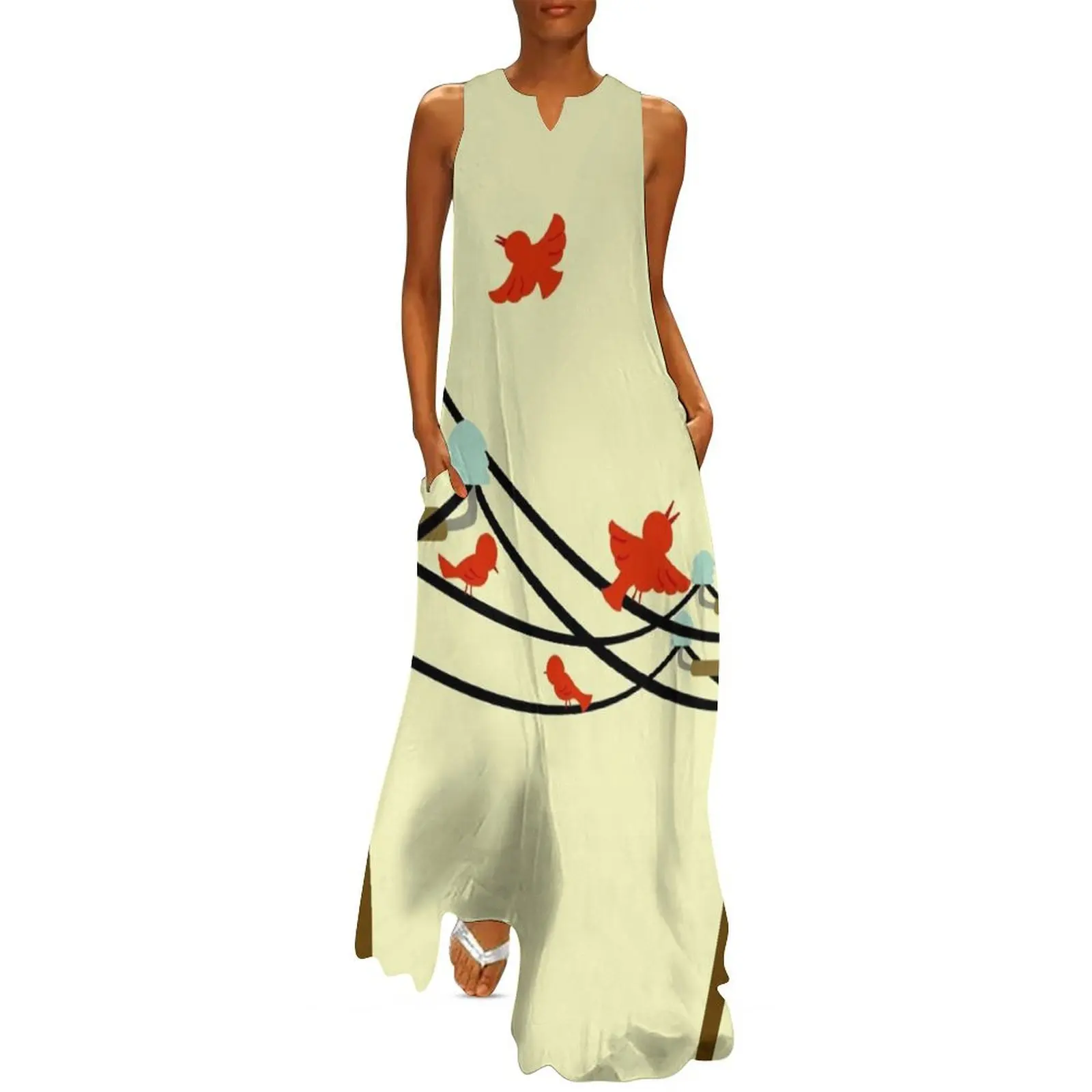 The Birds Long Dress summer dresses ladies 2025 Clothing female women's evening dresses
The Birds Long Dress summer dresses ladies 2025 Clothing female women's evening dresses