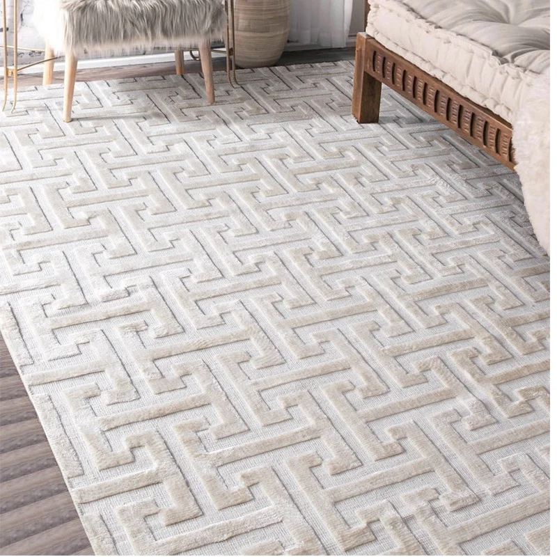 High Quality Wholesale Soft Carpet White or Beige Color Wool Silk Luxury Room Mat Carpet for Living Room
High Quality Wholesale Soft Carpet White or Beige Color Wool Silk Luxury Room Mat Carpet for Living Room