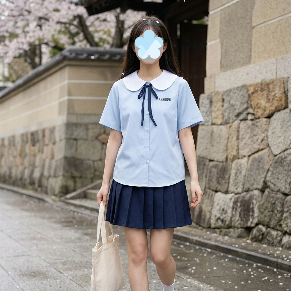 New Korean Style High School Uniform Set for Girls,Garden Collar Shirt&NavyPleated Skirt,Perfect for Graduation&Class Daily Wear
New Korean Style High School Uniform Set for Girls,Garden Collar Shirt&NavyPleated Skirt,Perfect for Graduation&Class Daily Wear