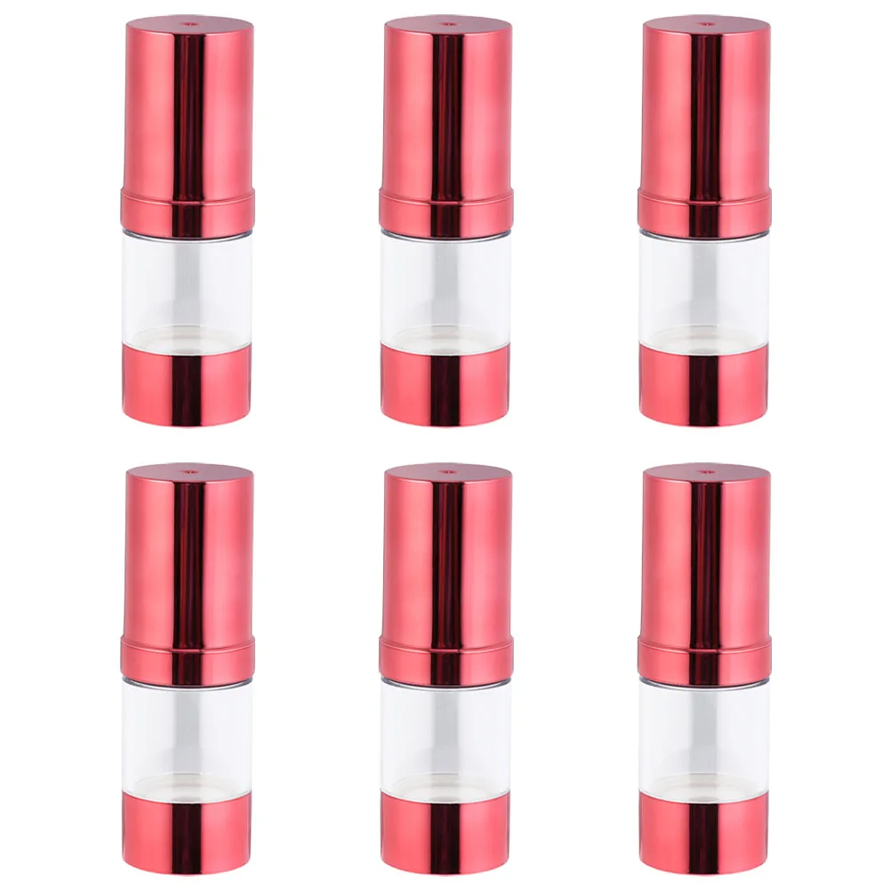 6 Plastic Bottles Clear Dispenser for Foundation Serums Creams Travel Size Dropper Red Pumps Empty Container Lotion
6 Plastic Bottles Clear Dispenser for Foundation Serums Creams Travel Size Dropper Red Pumps Empty Container Lotion