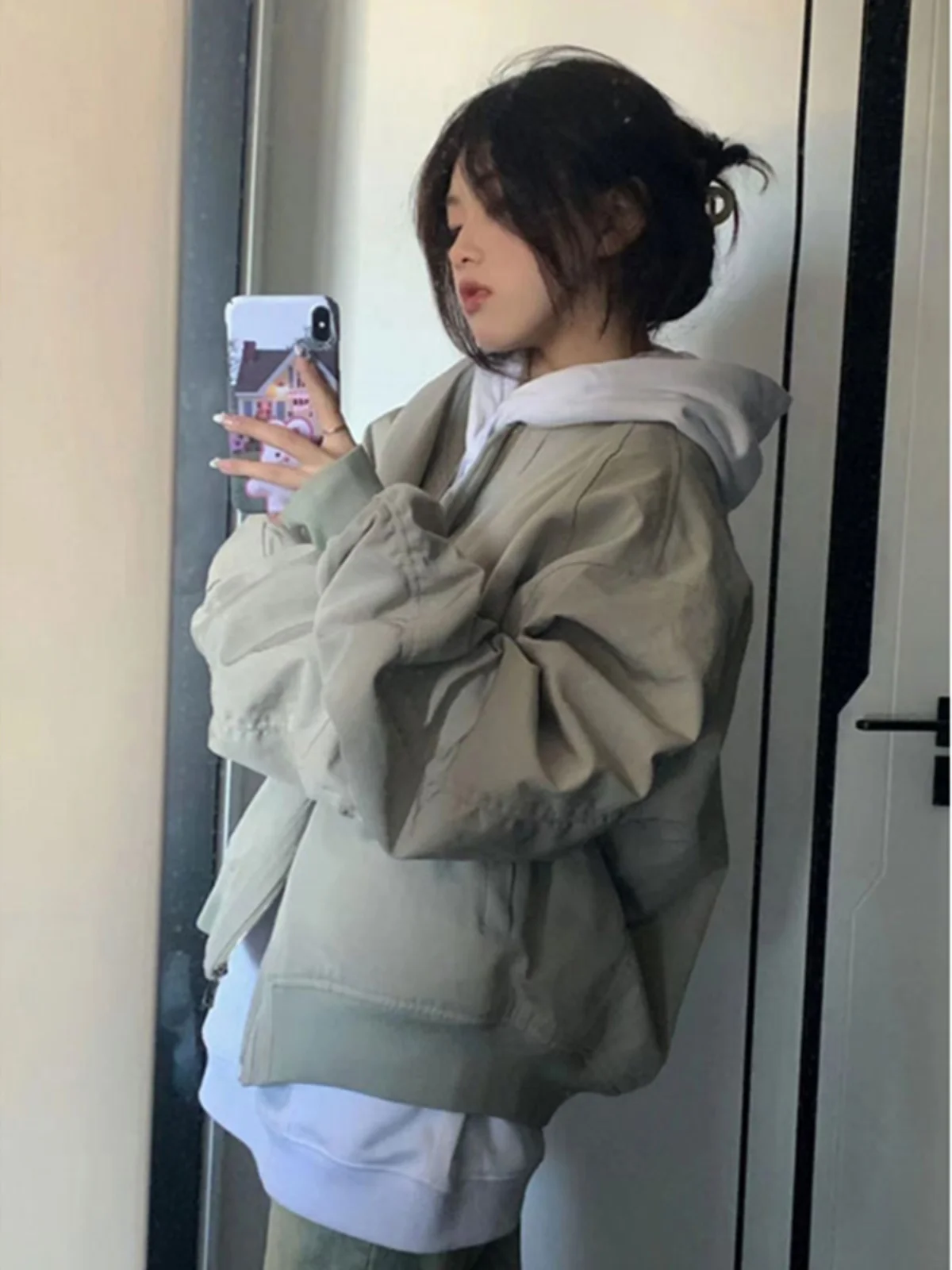 ort A2 Flight Jaet Men's Trendy Brand Cool Street Sle oulder Outerwear Spring Autumn Vintage American Baseball orm
ort A2 Flight Jaet Men's Trendy Brand Cool Street Sle oulder Outerwear Spring Autumn Vintage American Baseball orm