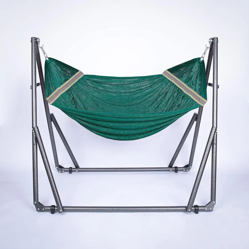 2 in 1 Hammock and Swinging Chair with Collapsible Steel Stand 450 Lbs Capacity- Carrying Case, Portable &, Customized
2 in 1 Hammock and Swinging Chair with Collapsible Steel Stand 450 Lbs Capacity- Carrying Case, Portable &, Customized