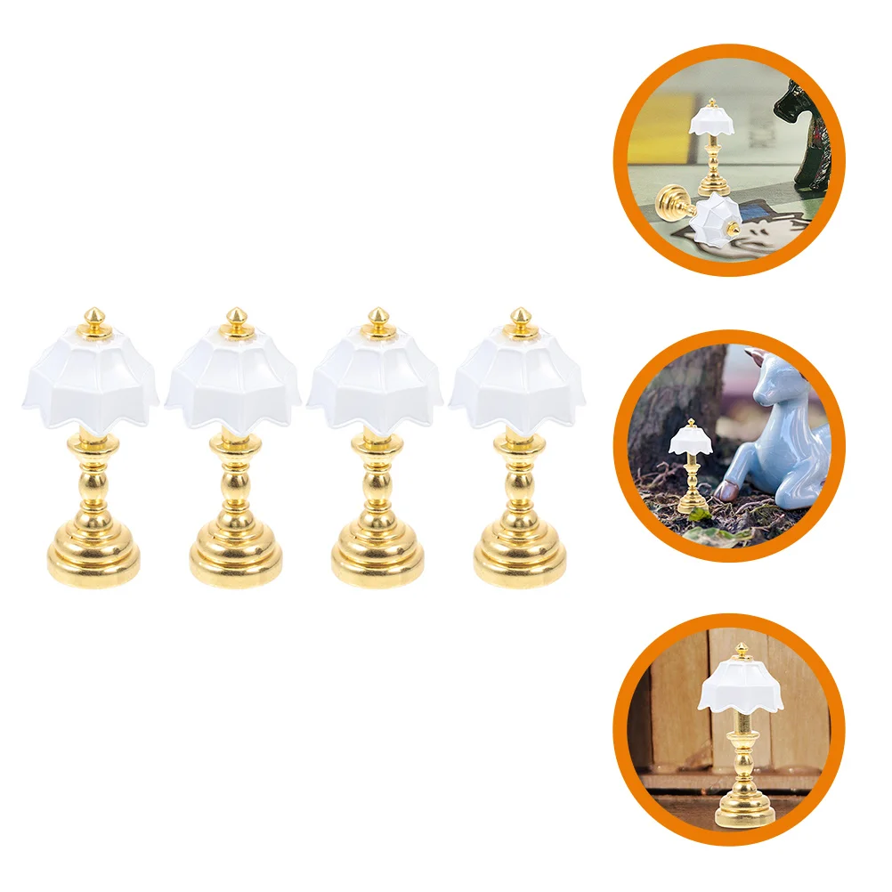 4 Pcs Bedside Lamp Realistic Miniature Desk Light for Mini House Decor Stable Flat Bottom Mini Furniture Model
4 Pcs Bedside Lamp Realistic Miniature Desk Light for Mini House Decor Stable Flat Bottom Mini Furniture Model