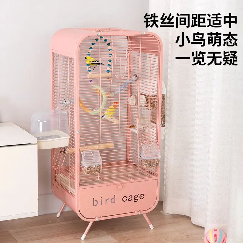 Parrot cage home new king-size villa horizontal silk bird cage luxury bird cage
Parrot cage home new king-size villa horizontal silk bird cage luxury bird cage