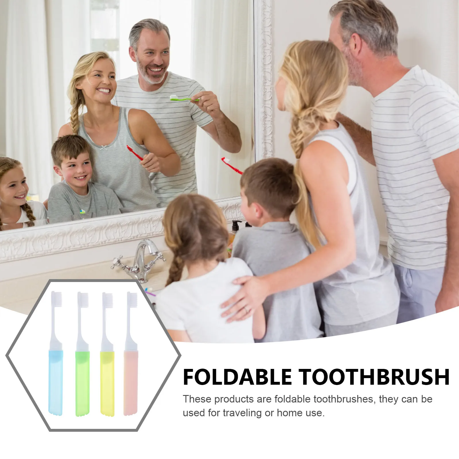 12Pcs Foldable Toothbrushes Portable Travel Teeth Cleaning Tools Lightweight Disposable Oral Care Bristle Toothbrushes
12Pcs Foldable Toothbrushes Portable Travel Teeth Cleaning Tools Lightweight Disposable Oral Care Bristle Toothbrushes
