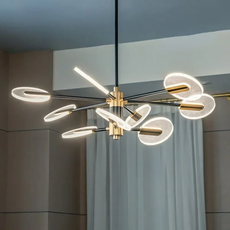 Nordic Iron LED Chandelier Dining Room Creative Pendant Lamp Interior Decor Rotatable Hanging Lamp for Living Room Bedroom Bar
Nordic Iron LED Chandelier Dining Room Creative Pendant Lamp Interior Decor Rotatable Hanging Lamp for Living Room Bedroom Bar