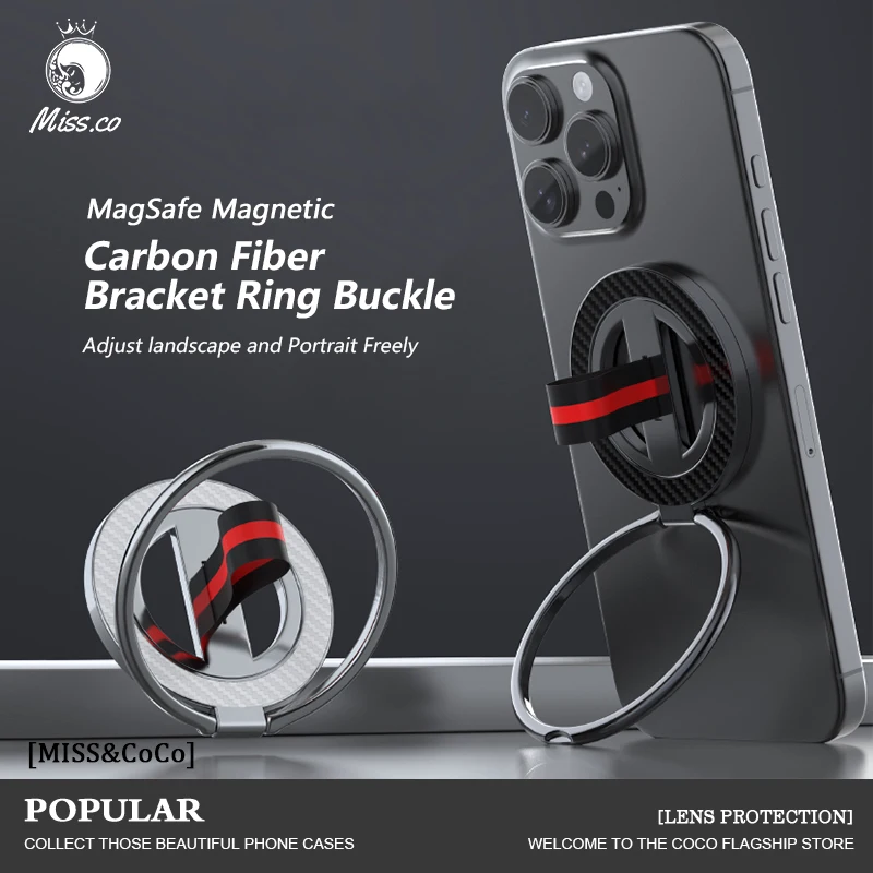 2026 Upgrade for MagSafe Phone Grip With Finger Strap MagSafe Ring Holder Kickstand Finger Loop Accessories for iPhone 17-16-12
2026 Upgrade for MagSafe Phone Grip With Finger Strap MagSafe Ring Holder Kickstand Finger Loop Accessories for iPhone 17-16-12