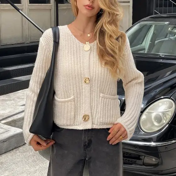 Women's Comfortable Knitted Sweater Fashion Leisure Spring Summer 2026 Knitwear for Ladies Commuting Wear
Women's Comfortable Knitted Sweater Fashion Leisure Spring Summer 2026 Knitwear for Ladies Commuting Wear