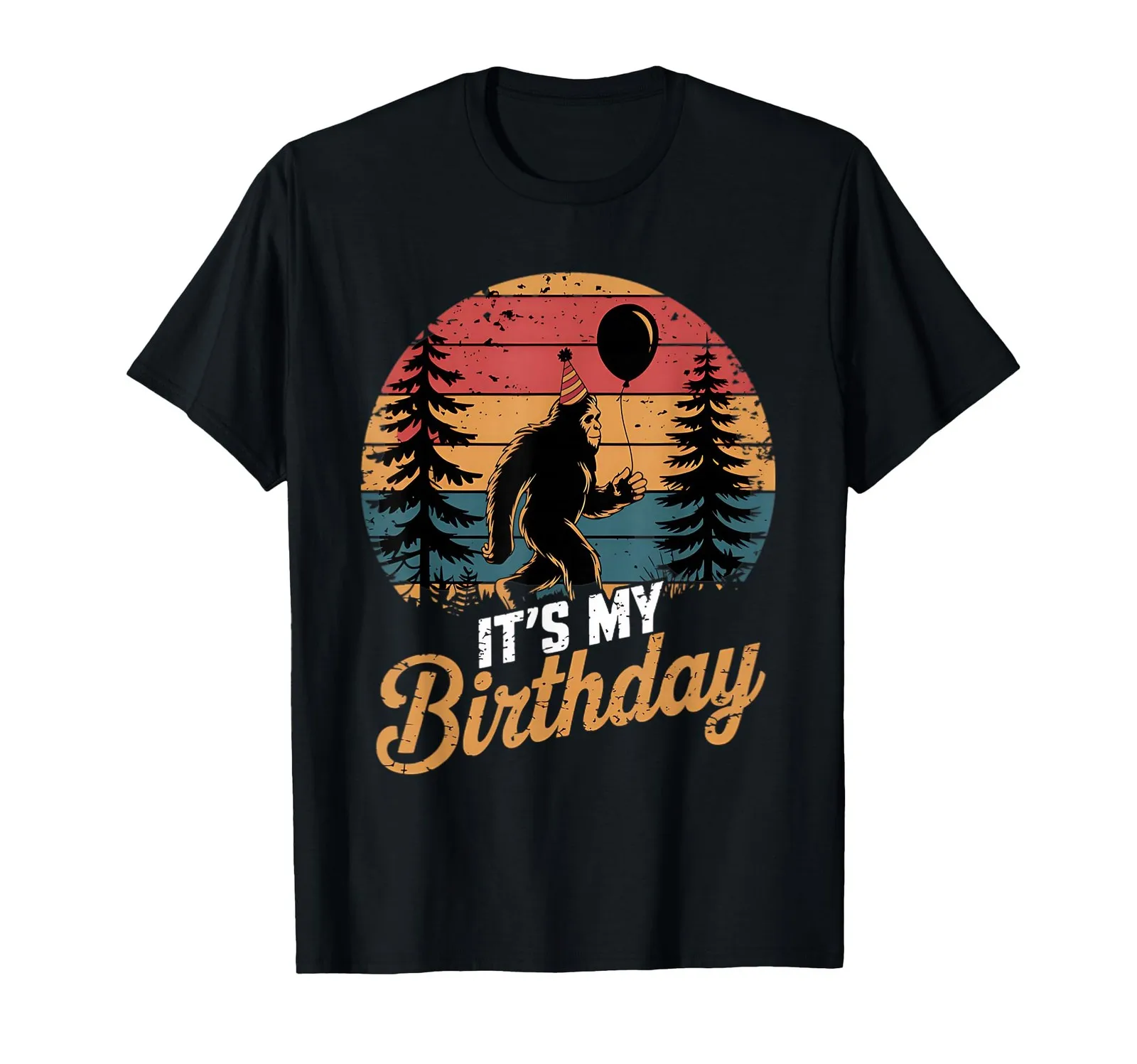 Funny Sasquatch Birthday Retro T-Shirt for Celebrations
Funny Sasquatch Birthday Retro T-Shirt for Celebrations