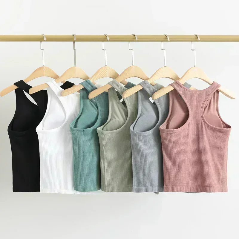 Racerback yoga tank tops women fitness sleeveless Cami sports shirts slim ribbed running gym crop vest built in bra top
Racerback yoga tank tops women fitness sleeveless Cami sports shirts slim ribbed running gym crop vest built in bra top