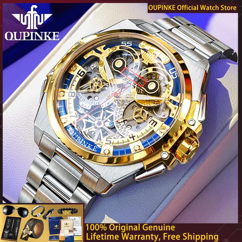 OUPINKE 3266 Fully Hollow Men Mechanical Watch High Italian Designer Collaboration Luxury Brand Men Automatic Watch Top Watch
OUPINKE 3266 Fully Hollow Men Mechanical Watch High Italian Designer Collaboration Luxury Brand Men Automatic Watch Top Watch