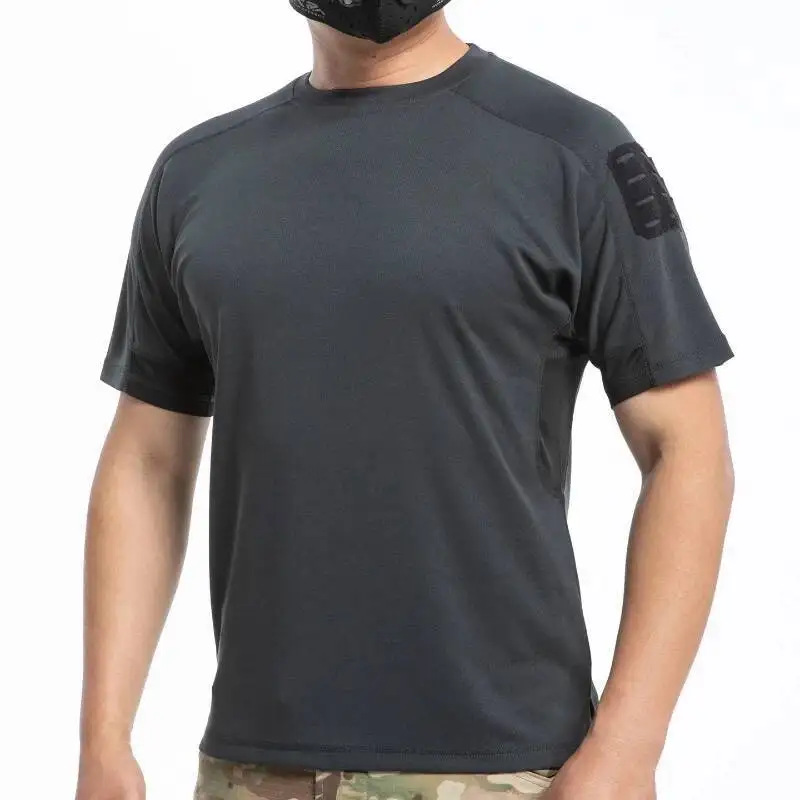 Военная камуфляжная короткая мужская футболка с круглым вырезом, дышащая тактическая футболка с коротким рукавом, летний топ, быстросохнущая футболка
Военная камуфляжная короткая мужская футболка с круглым вырезом, дышащая тактическая футболка с коротким рукавом, летний топ, быстросохнущая футболка