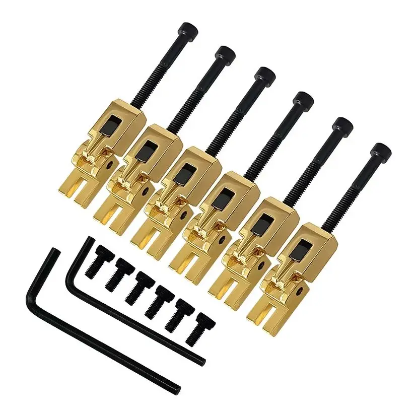 6Pcs/Set Electric Guitar Double Locking Tremolo Bridge String Clamp Saddles Set for FR Style Tremolo System
6Pcs/Set Electric Guitar Double Locking Tremolo Bridge String Clamp Saddles Set for FR Style Tremolo System