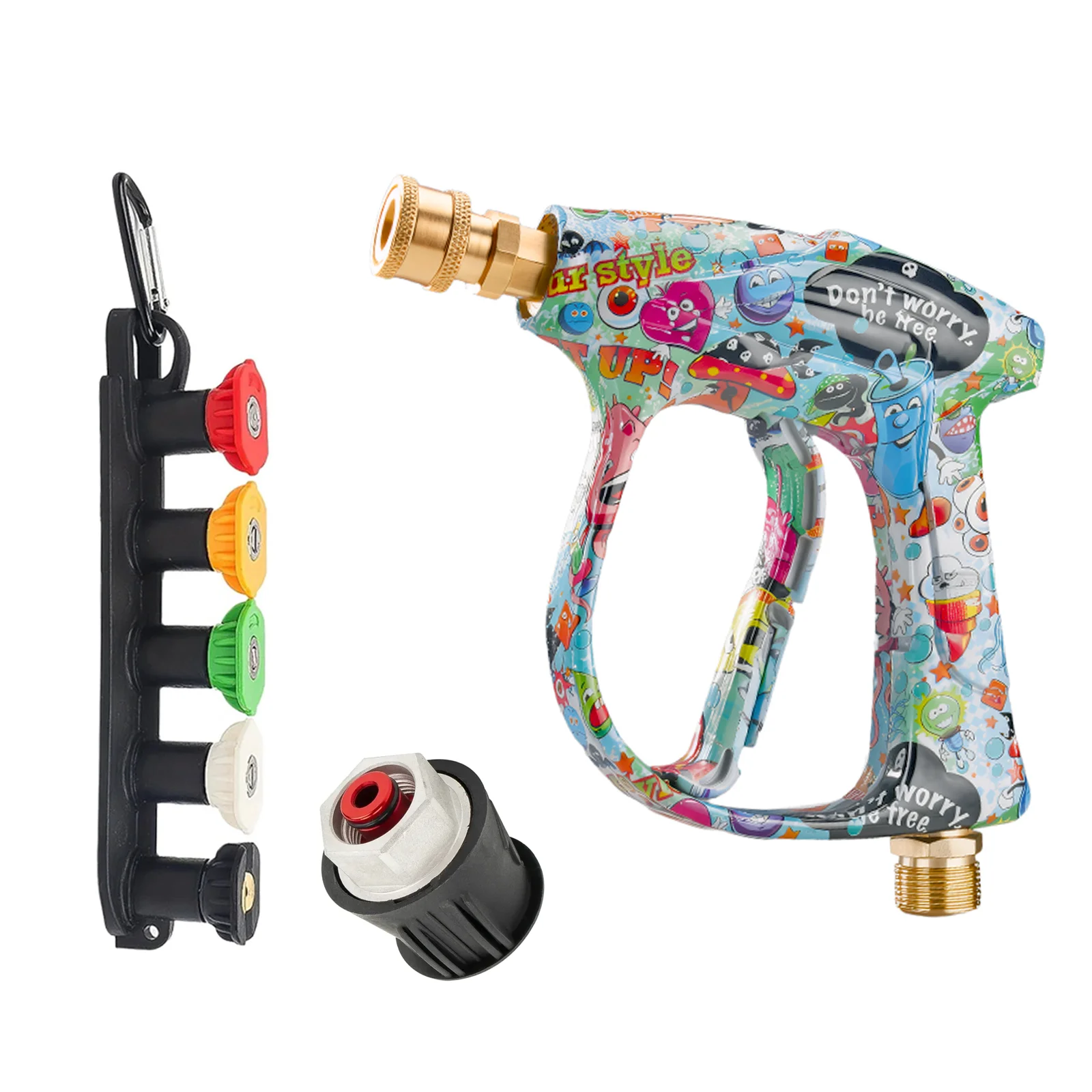 Space Graffiti Pressure Washer Gun 1/4" Quick Connector High Power Car Wash Gun with Nozzles
Space Graffiti Pressure Washer Gun 1/4" Quick Connector High Power Car Wash Gun with Nozzles
