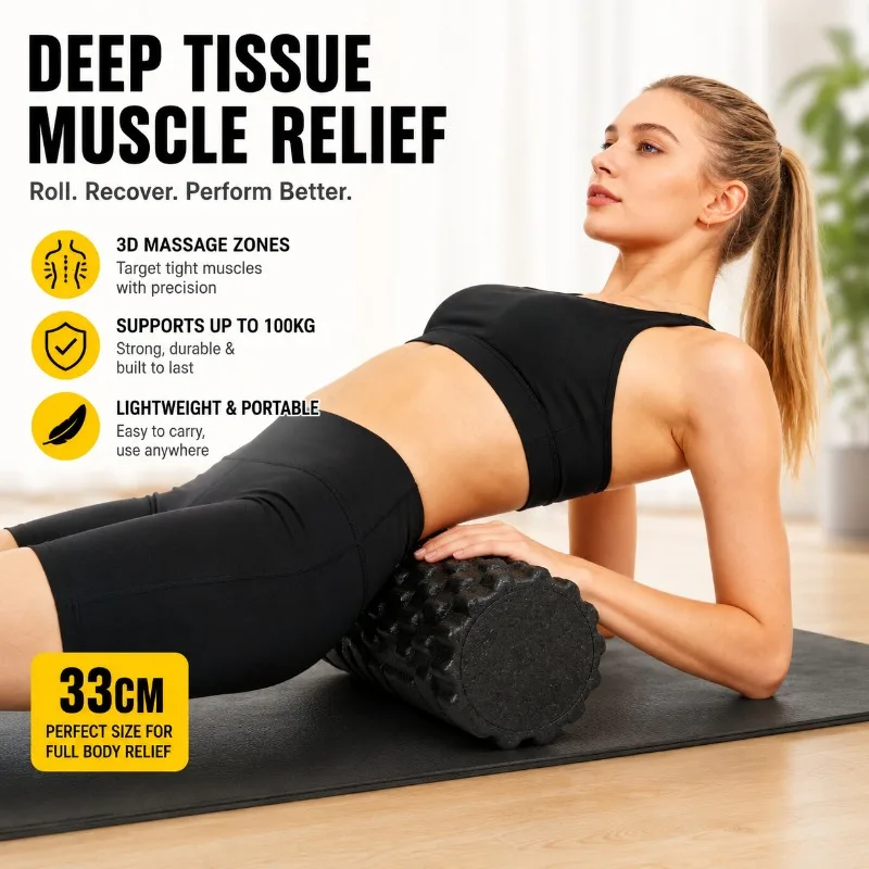 EPP Foam Roller Hollow Yoga Massage Stick Muscle Relief Shaping Body Relaxation Roller Practical Fitness for Pilates Workout
EPP Foam Roller Hollow Yoga Massage Stick Muscle Relief Shaping Body Relaxation Roller Practical Fitness for Pilates Workout