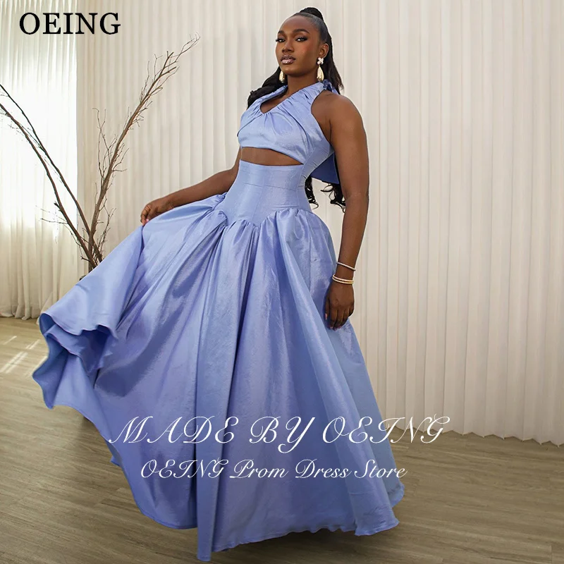 OEING Simple A-Line Lavender Prom Dresses Halter Cut-out Sleeveless Maxi Satin Evening Dress Ruffle Maxi Party Dress Customized
OEING Simple A-Line Lavender Prom Dresses Halter Cut-out Sleeveless Maxi Satin Evening Dress Ruffle Maxi Party Dress Customized