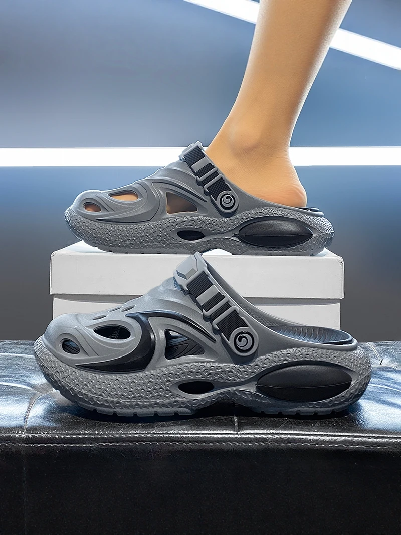 Men's Summer Anti-Slip Thick Bottom Casual Sports Beach Shoes Wear-Resistant Driving Two-Purpose Slippers Comfortable EVA
Men's Summer Anti-Slip Thick Bottom Casual Sports Beach Shoes Wear-Resistant Driving Two-Purpose Slippers Comfortable EVA