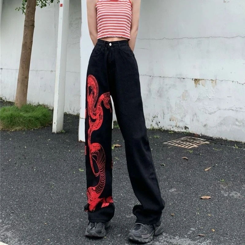 Women High Waist Baggy Jeans Straight Wide Leg Denim Pants Loose Casual Trousers Streetwear
Women High Waist Baggy Jeans Straight Wide Leg Denim Pants Loose Casual Trousers Streetwear