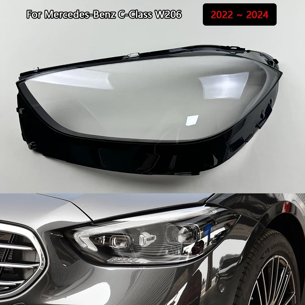 For Mercedes-Benz C-Class W206 2022 2023 2024 Car Headlight Shell Transparent Lampshade Headlamp Cover Lens Plexiglass
For Mercedes-Benz C-Class W206 2022 2023 2024 Car Headlight Shell Transparent Lampshade Headlamp Cover Lens Plexiglass