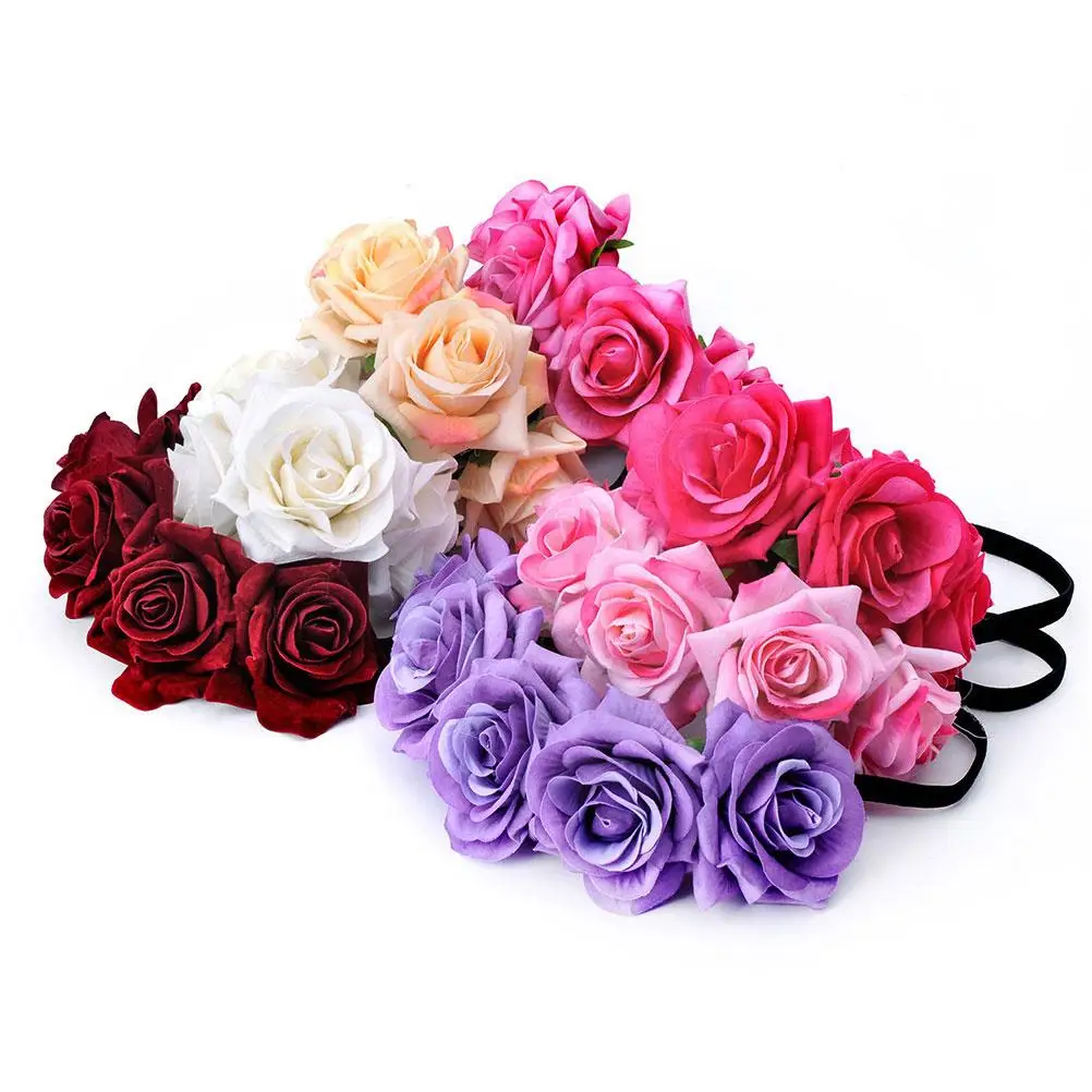 Rose Headb 7 Cm Elastic Hair Accessories Bridal Purple Floral Headwear Wreath Headdress Wedding Party Prom
Rose Headb 7 Cm Elastic Hair Accessories Bridal Purple Floral Headwear Wreath Headdress Wedding Party Prom