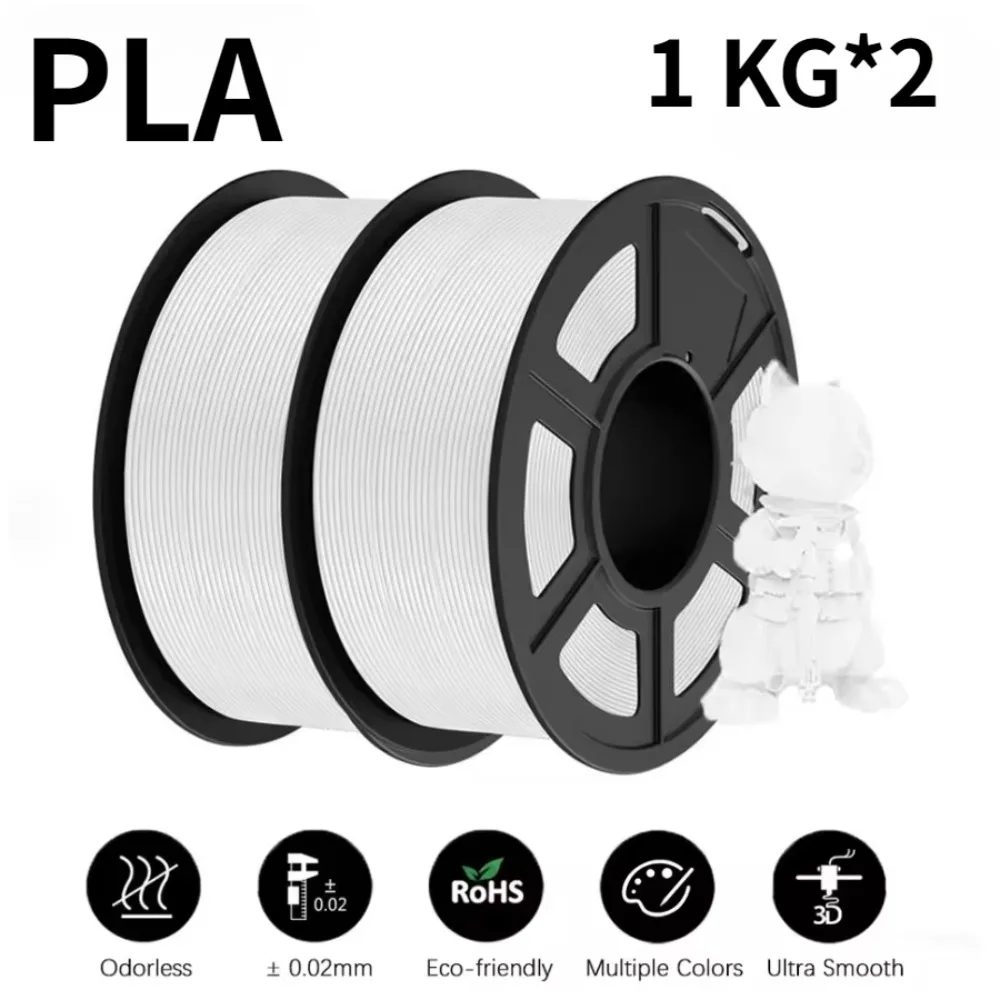 Нить Rapid PLA 1,75 мм, черно-белый комплект нити для 3D-принтера, быстрая скорость печати PLA, бело-белая нить 2*1 кг
Нить Rapid PLA 1,75 мм, черно-белый комплект нити для 3D-принтера, быстрая скорость печати PLA, бело-белая нить 2*1 кг