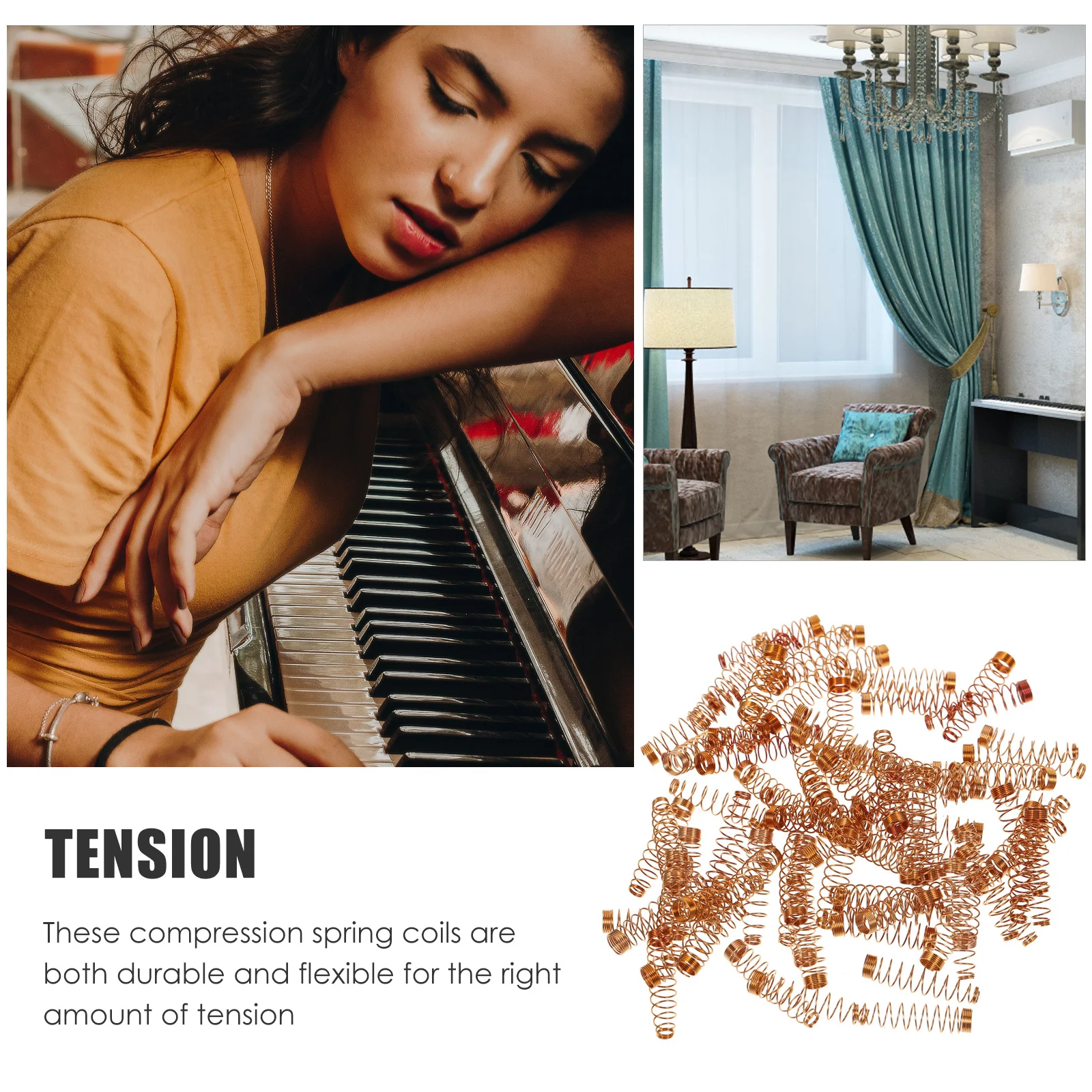 90Pcs Small Springs High Fatigue Strength for Piano Repair Projects Flexible Practical Tiny Springs
90Pcs Small Springs High Fatigue Strength for Piano Repair Projects Flexible Practical Tiny Springs