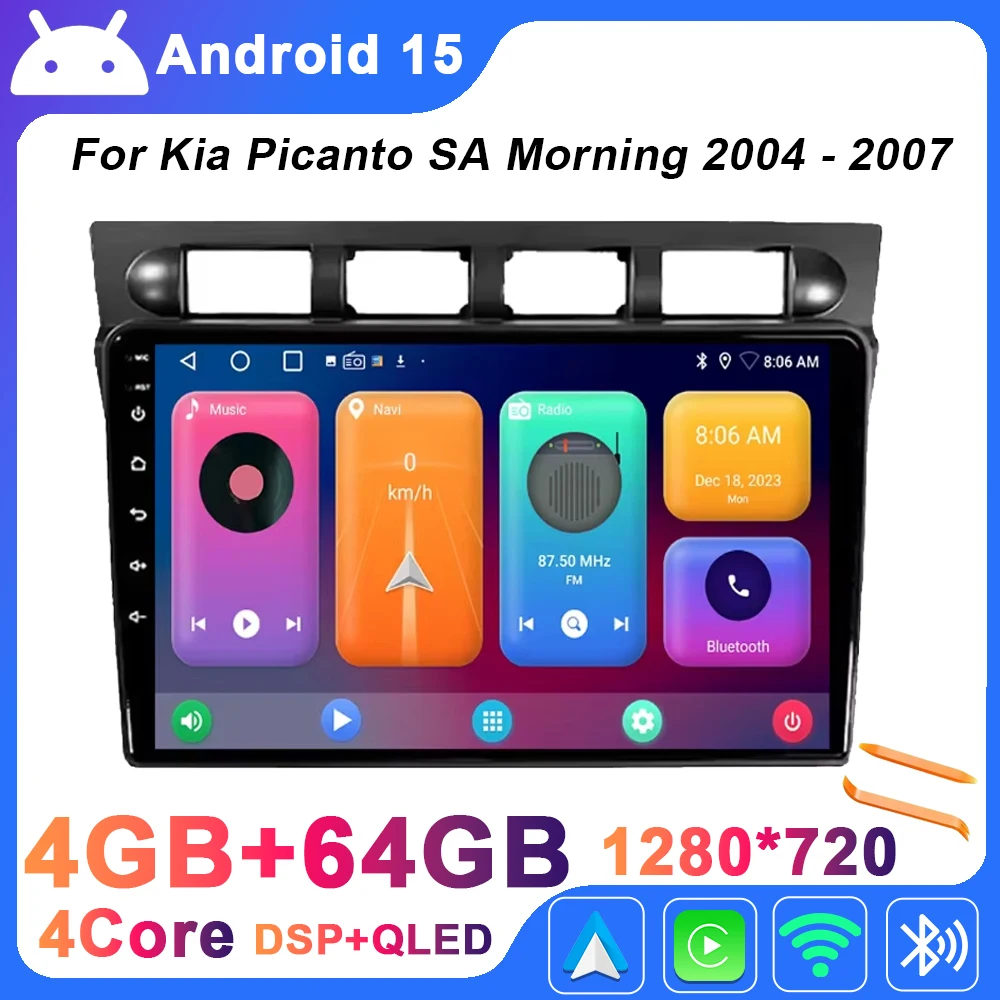 Head Unit Multimedia For Kia Picanto SA Morning 2004 - 2007 Car Radio Video Player Navigation GPS Android Auto WIFI No 2din DVD
Head Unit Multimedia For Kia Picanto SA Morning 2004 - 2007 Car Radio Video Player Navigation GPS Android Auto WIFI No 2din DVD