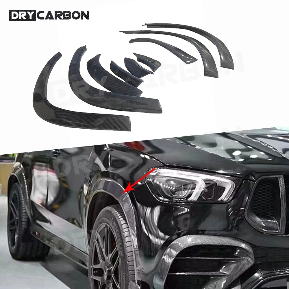 Carbon Fiber Car Wheel Arch Side Fender Flares Mudguards Covers Trims Bodykits Accessories for Benz GLE Class W167 GLE SUV 2020+
Carbon Fiber Car Wheel Arch Side Fender Flares Mudguards Covers Trims Bodykits Accessories for Benz GLE Class W167 GLE SUV 2020+