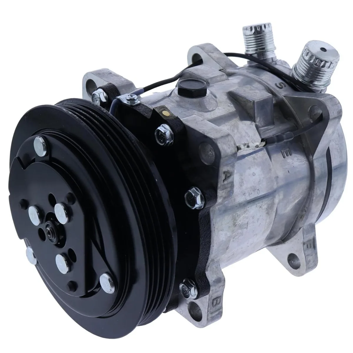 12V SD5H11 A/C Compressor 84321961 47741862 Compatible with CASE Loader TR340 TV380 SV250 SV280 SV300 for New Holland Loader
12V SD5H11 A/C Compressor 84321961 47741862 Compatible with CASE Loader TR340 TV380 SV250 SV280 SV300 for New Holland Loader