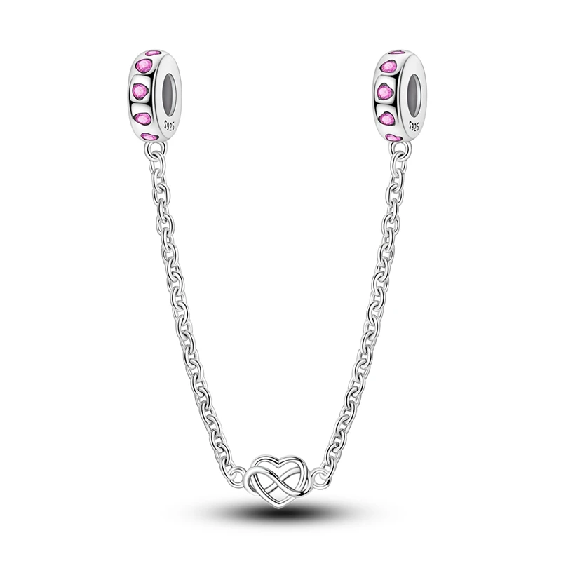 925 Sterling Silver Infinite Love Security Chain Charms Bead Fit Original Bracelet DIY Women Exquisite Anniversary Jewelry Gifts
925 Sterling Silver Infinite Love Security Chain Charms Bead Fit Original Bracelet DIY Women Exquisite Anniversary Jewelry Gifts